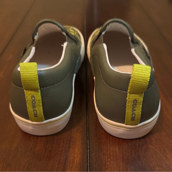 Coach Men’s Printed Pebble Slip-On Skate Sneaker Army Green 9D (EUR 42) - Picture 5 of 9